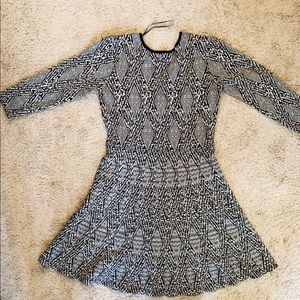 Black and white printed Zara dress